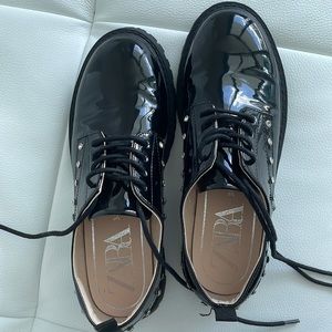 Zara Girls Thick Sole Loafers with Sequins